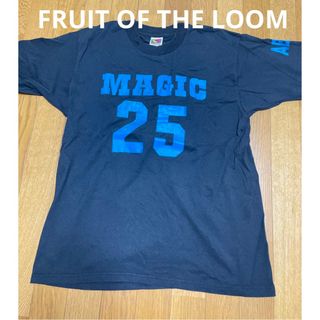 フルーツオブザルーム(FRUIT OF THE LOOM)のフルーツオブザルーム　L Tシャツ　半袖　ネイビー　90年代　古着　ヴィンテージ(Tシャツ/カットソー(半袖/袖なし))