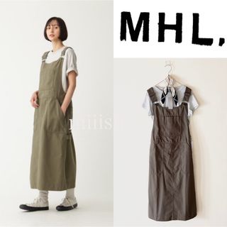 美品 2022AW MHL. ワークウェアコットンツイルサロペット サイズ2