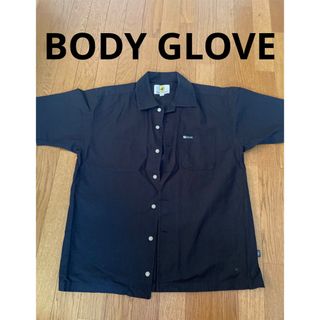 ボディーグローヴ(Body Glove)のBODYGLOVE  ボディーグローブ　シャツ　M 黒　ブラック　麻　リネン　綿(シャツ)