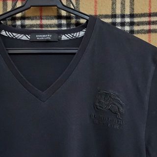 バーバリーブラックレーベル(BURBERRY BLACK LABEL)の【値下げ】バーバリーブラックレーベル VネックTシャツ(Tシャツ/カットソー(半袖/袖なし))