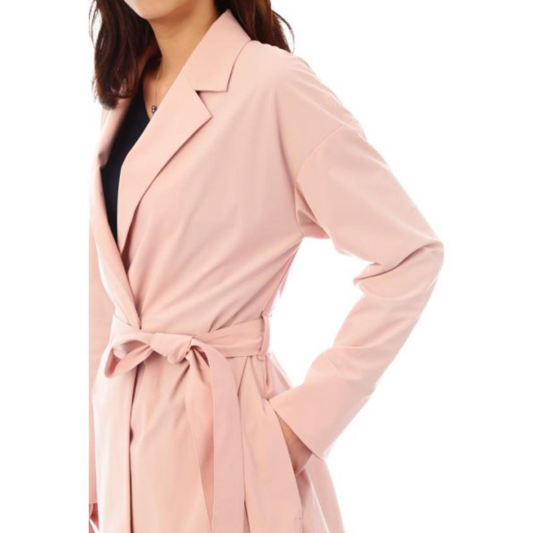 新品✨タグ付き♪定価42,900円 サラサラ⭐️コート ピンク系 大特価‼️