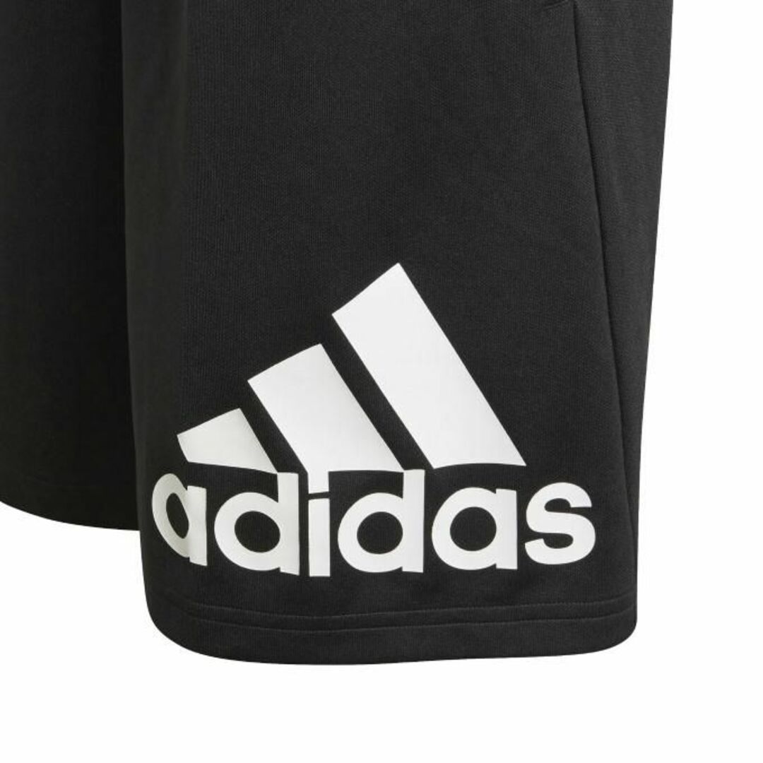 adidas(アディダス)の新品★アディダス★140★快適グラフィック半袖Ｔシャツ・ロゴハーフパンツ黒★上下 キッズ/ベビー/マタニティのキッズ服男の子用(90cm~)(その他)の商品写真