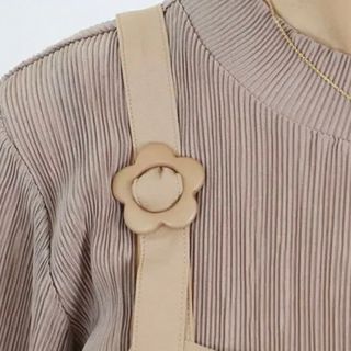 MARY QUANT - マリークワント デイジーバックルサロペット ベージュの