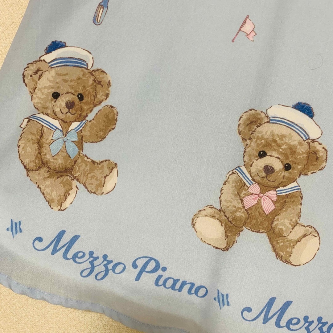 mezzo piano   新品 メゾピアノ マリンくま セーラーカラーワンピース