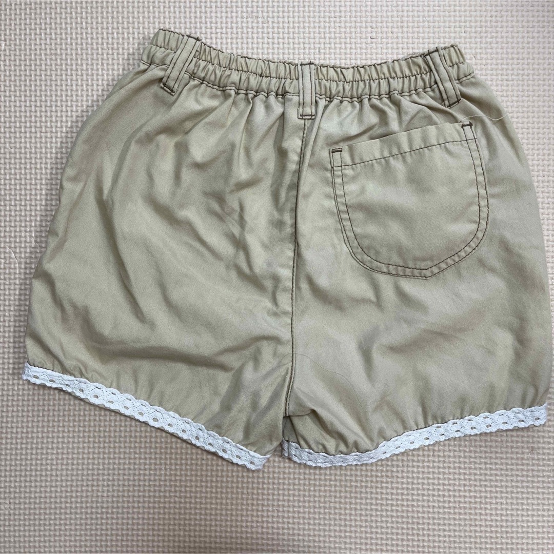 ショートパンツ　ベージュ　120 130 キッズ/ベビー/マタニティのキッズ服女の子用(90cm~)(パンツ/スパッツ)の商品写真