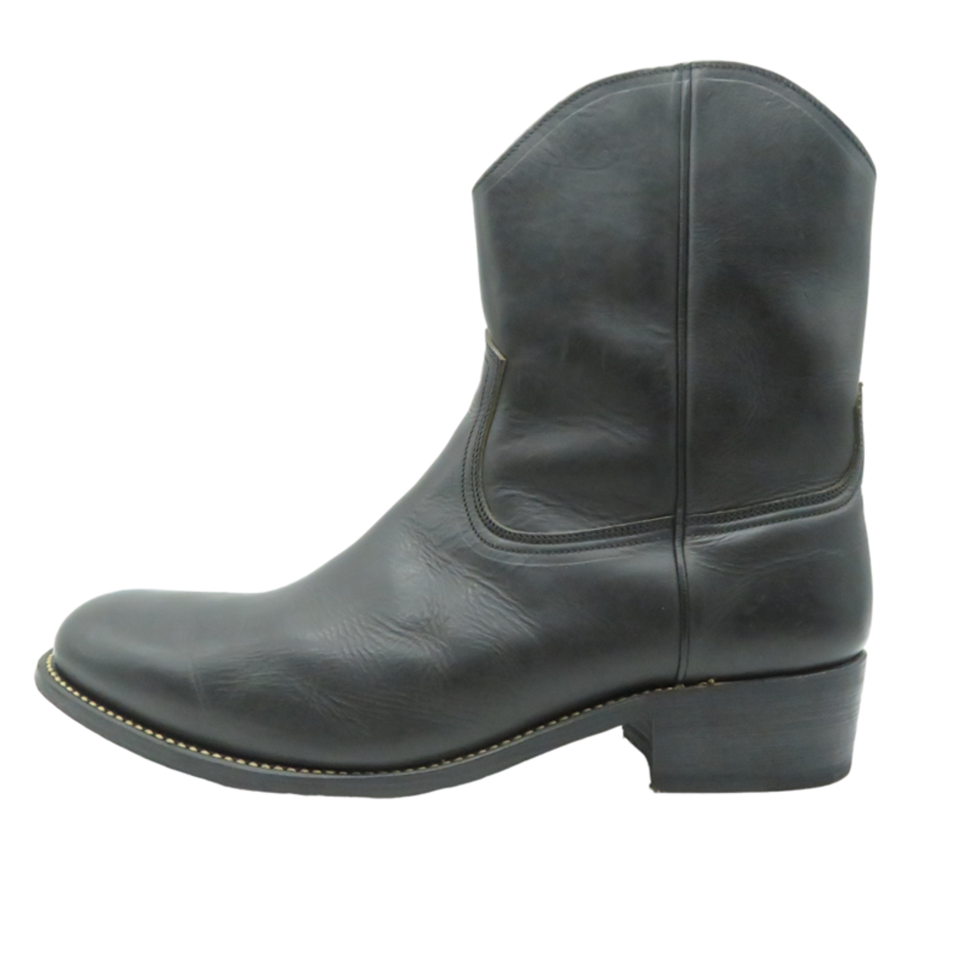 THE LETTERS WESTERN SIDE ZIP BOOTSBLACKブラック