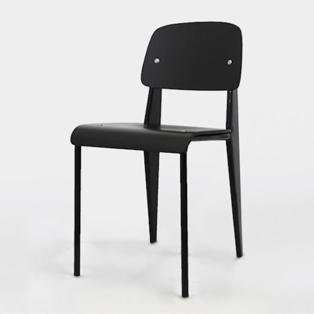 希少ブラック Jean Prouve STANDARD CHAIR リプロダクト