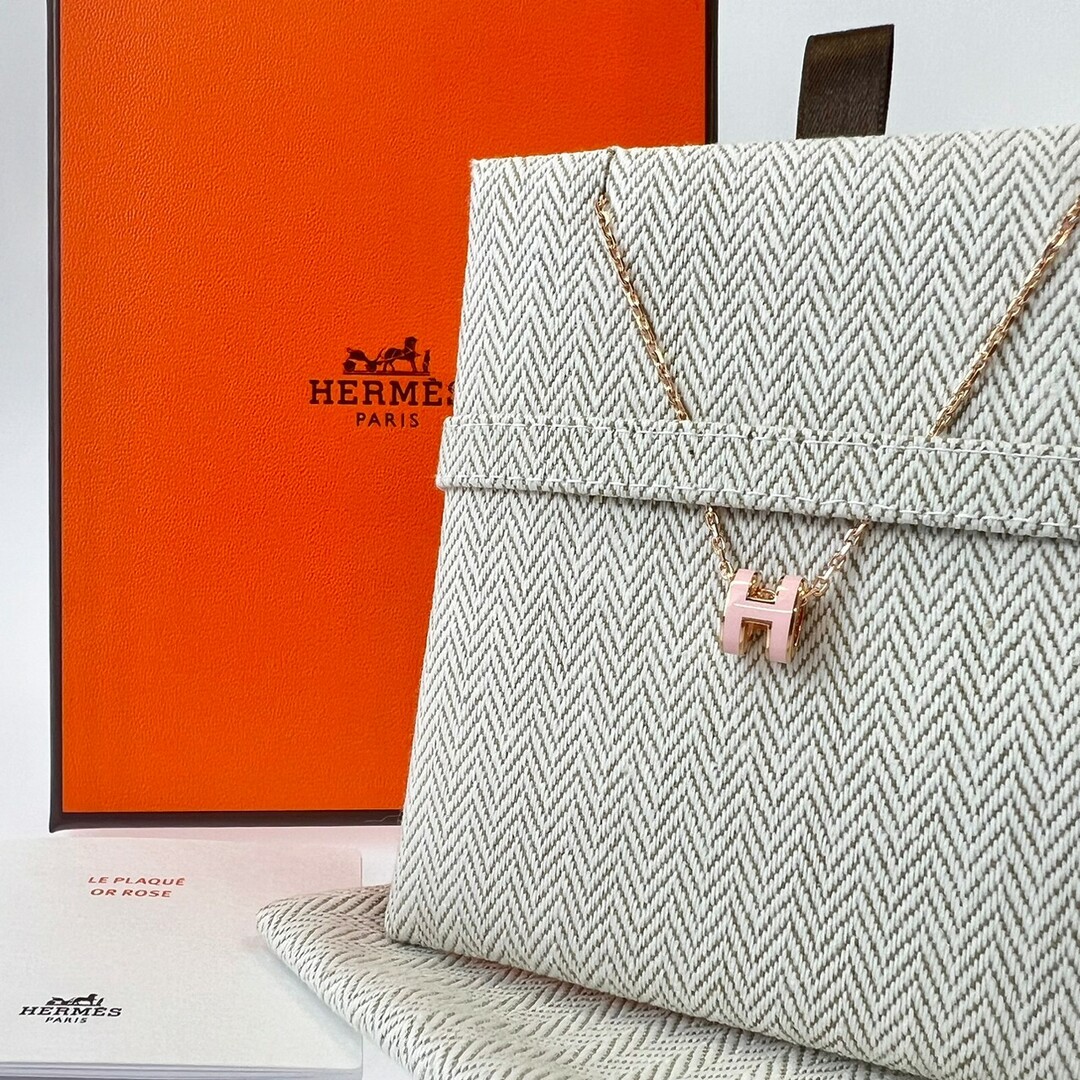 新品未使用 エルメス HERMES ネックレス ミニ ポップアッシュピンク PG