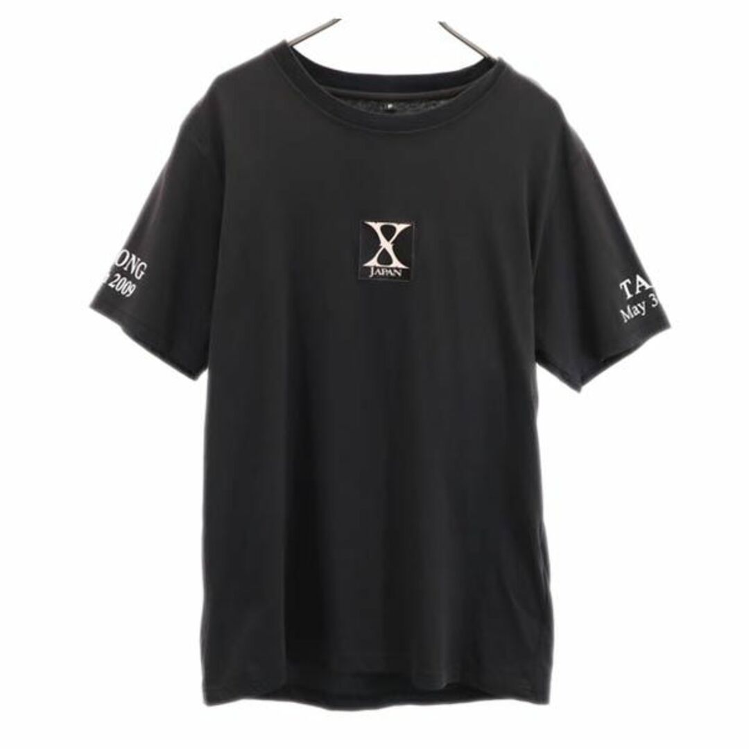 X JAPAN WORLD TOUR Live in TOKYO 2009 半袖 Tシャツ F ブラック系  ロックバンド バンT メンズ   【230730】 メール便可