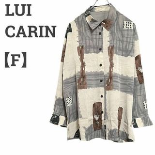 【個性的】LUI CARIN レディース【F】デザインシャツ 薄手 グレー系(シャツ/ブラウス(長袖/七分))