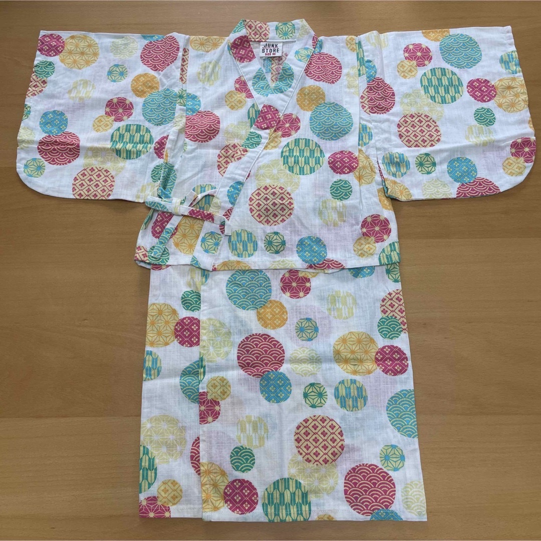 JUNK STORE(ジャンクストアー)の浴衣　90センチ キッズ/ベビー/マタニティのキッズ服女の子用(90cm~)(甚平/浴衣)の商品写真