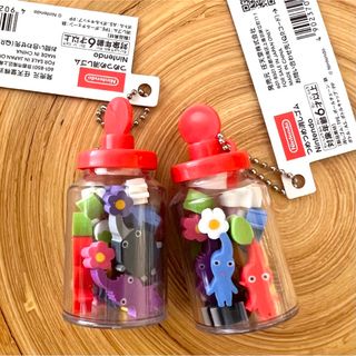 ニンテンドウ(任天堂)のPIKMIN ピクミン つめつめ消しゴム 2個セット(キャラクターグッズ)