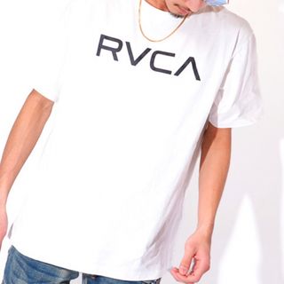 ルーカ(RVCA)の2023夏モデル 新品 RVCA L ビッグ ルーカ ロゴ 半袖 Ｔシャツ (Tシャツ/カットソー(半袖/袖なし))