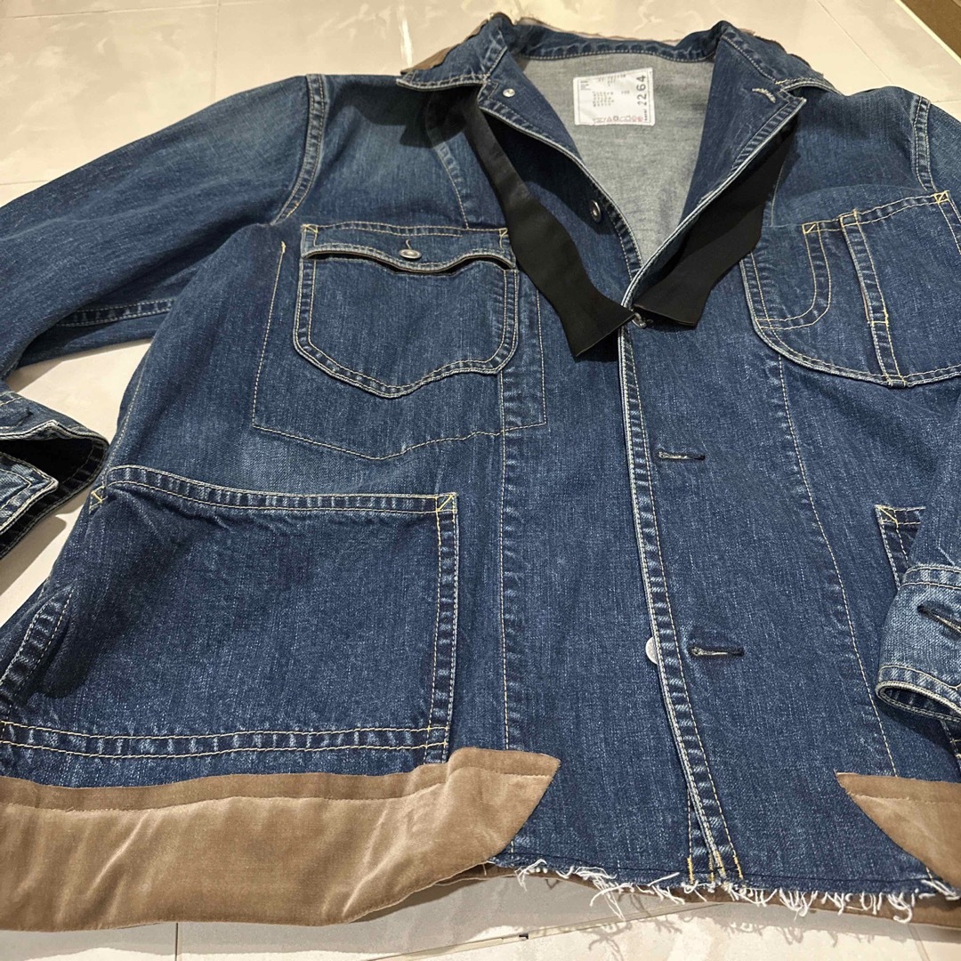 sacai オーバーサイズ デニムジャケット - 通販 - toptelha.net.br