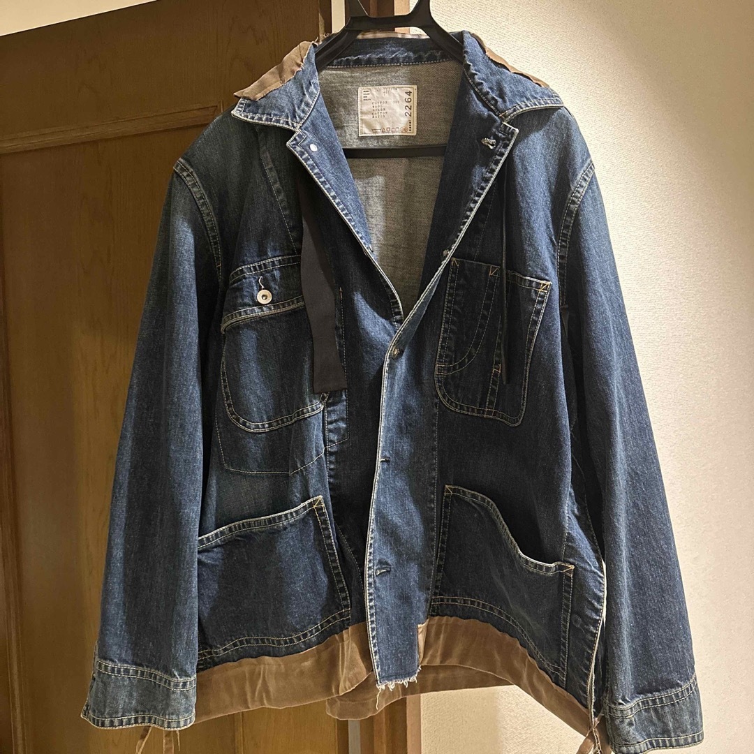 sacai オーバーサイズ デニムジャケット - 通販 - toptelha.net.br