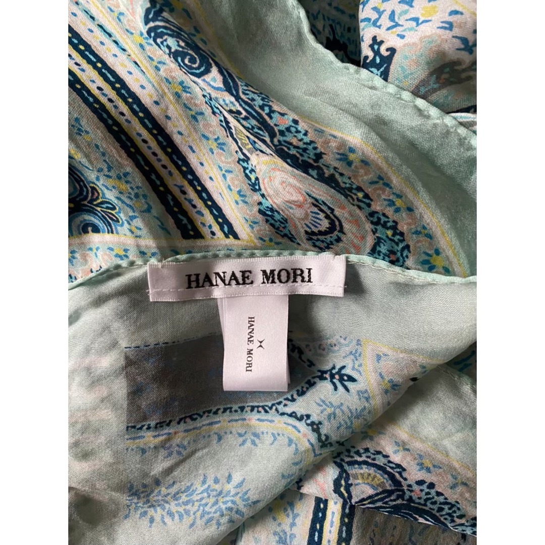 大判　シルクスカーフ　HANAE MORI