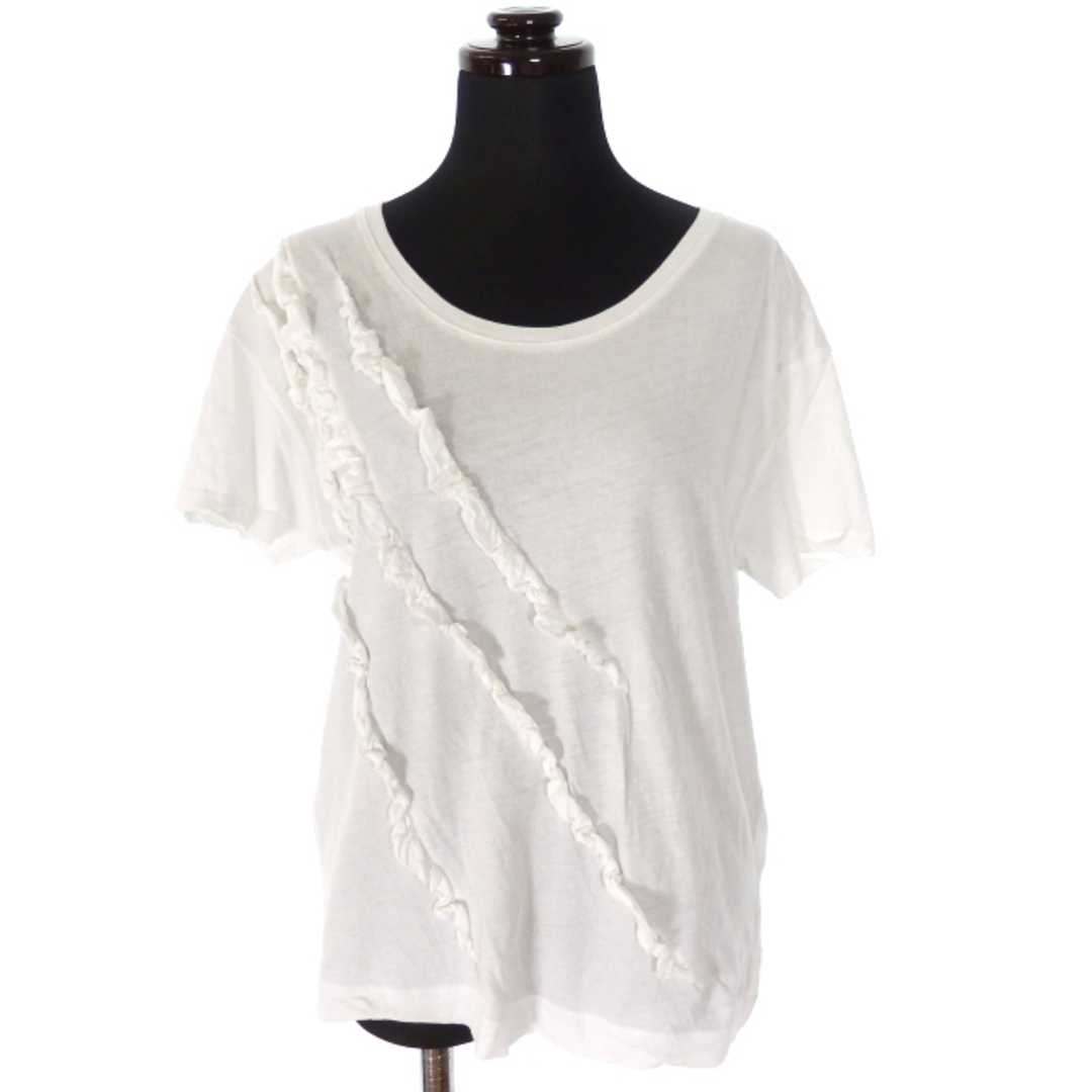 ドリスヴァンノッテン フリルデザイン Tシャツ カットソー 半袖 XS ホワイト | フリマアプリ ラクマ