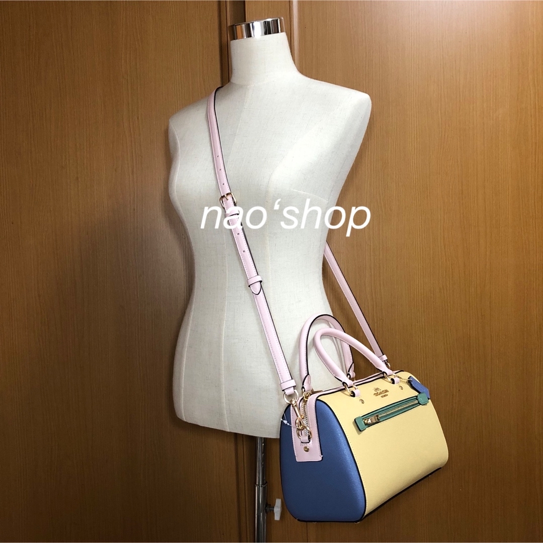 【新品】COACH ショルダーバック ローアン サッチェル カラーブロック