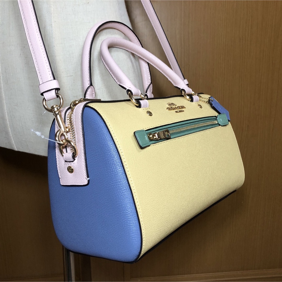 【新品】COACH ショルダーバック ローアン サッチェル カラーブロック