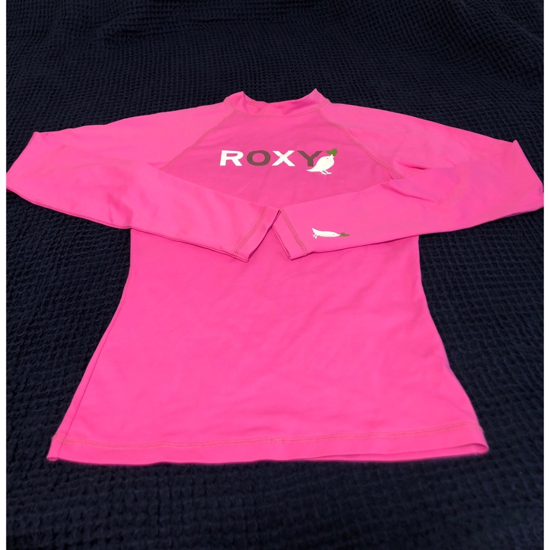 Roxy(ロキシー)のROXY ロキシー　ガールズ　ラッシュガード　L ピンク キッズ/ベビー/マタニティのキッズ服女の子用(90cm~)(水着)の商品写真