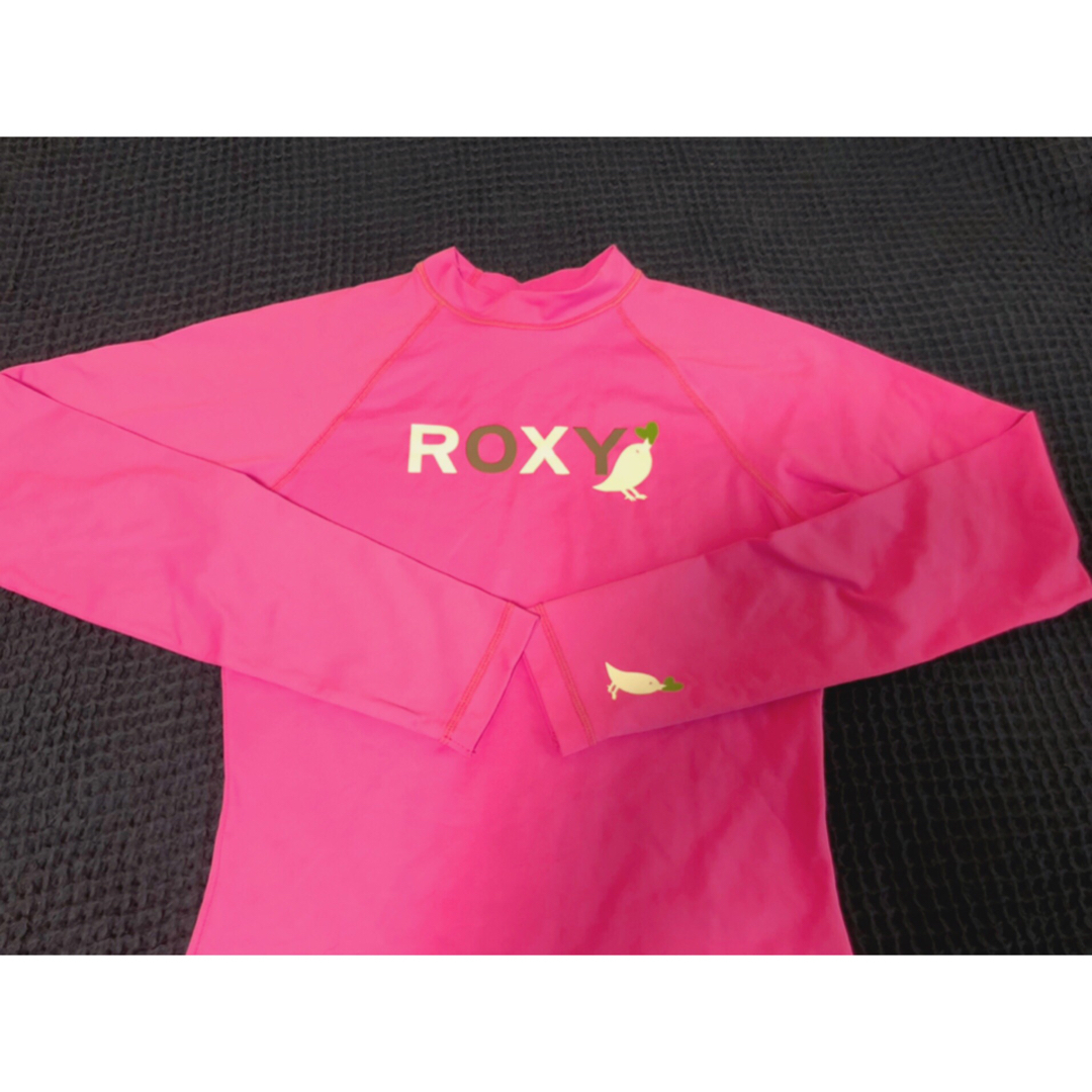 Roxy(ロキシー)のROXY ロキシー　ガールズ　ラッシュガード　L ピンク キッズ/ベビー/マタニティのキッズ服女の子用(90cm~)(水着)の商品写真