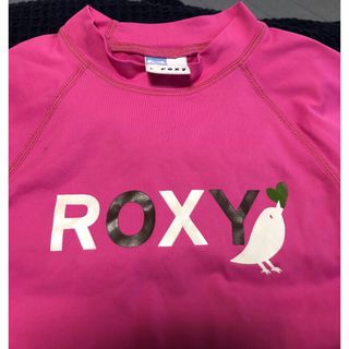 ロキシー(Roxy)のROXY ロキシー　ガールズ　ラッシュガード　L ピンク(水着)