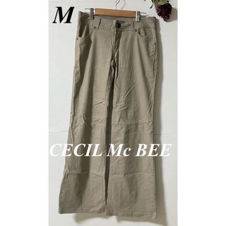 セシルマクビー(CECIL McBEE)のCECIL Mc BEE セシルマクビー 麻ワイドパンツ(カジュアルパンツ)