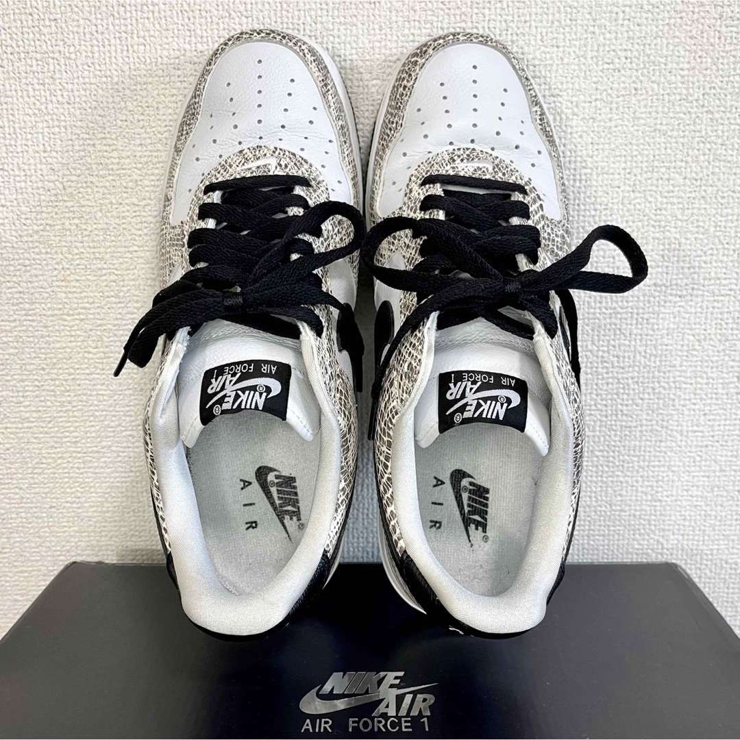 美品!希少NIKE エアフォース1 ロー レトロ 白蛇 ココアスネーク 27cm