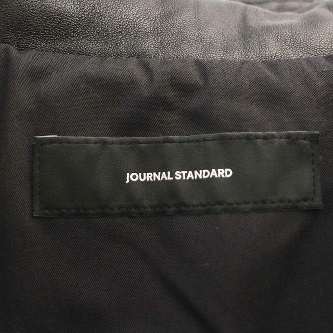 JOURNAL STANDARD(ジャーナルスタンダード)のジャーナルスタンダード ライダースジャケット ダブル 羊革 ラムレザー M 黒 レディースのジャケット/アウター(ライダースジャケット)の商品写真