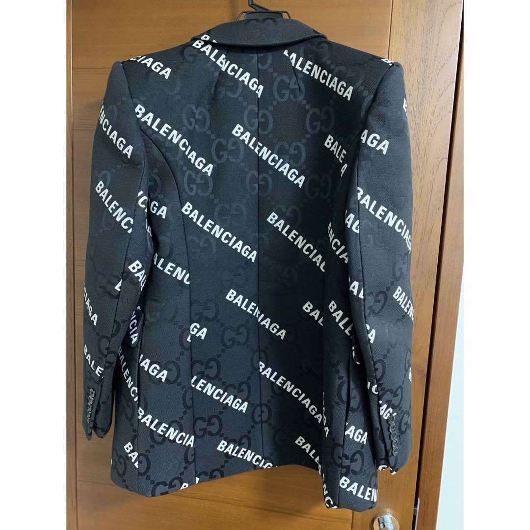GUCCI - 超希少 グッチ バレンシアガ コラボ ジャケット 黒 50 GUCCI - 超希少 グッチ バレンシアガ コラボ ジャケット 黒 50