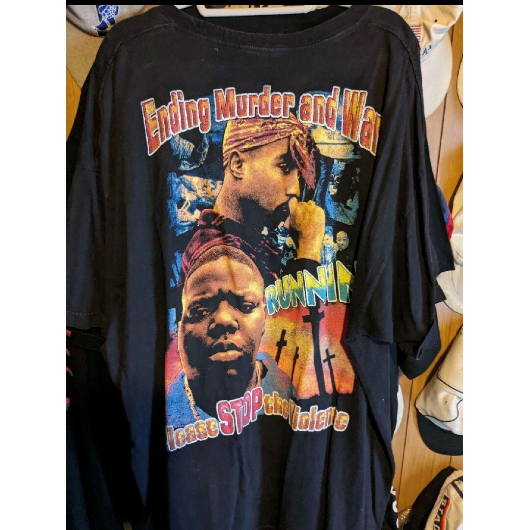 ビンテージブートレグbiggie TupacTシャツ