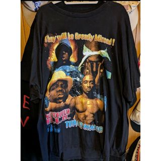 ビンテージブートレグbiggie TupacTシャツ(Tシャツ/カットソー(半袖/袖なし))