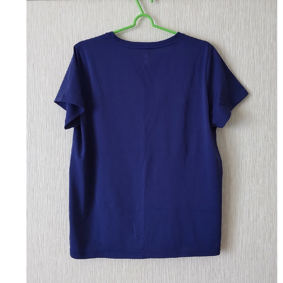 UNIQLO(ユニクロ)のUNIQLO AIRism ドライTシャツ ブルー レディースのトップス(Tシャツ(半袖/袖なし))の商品写真