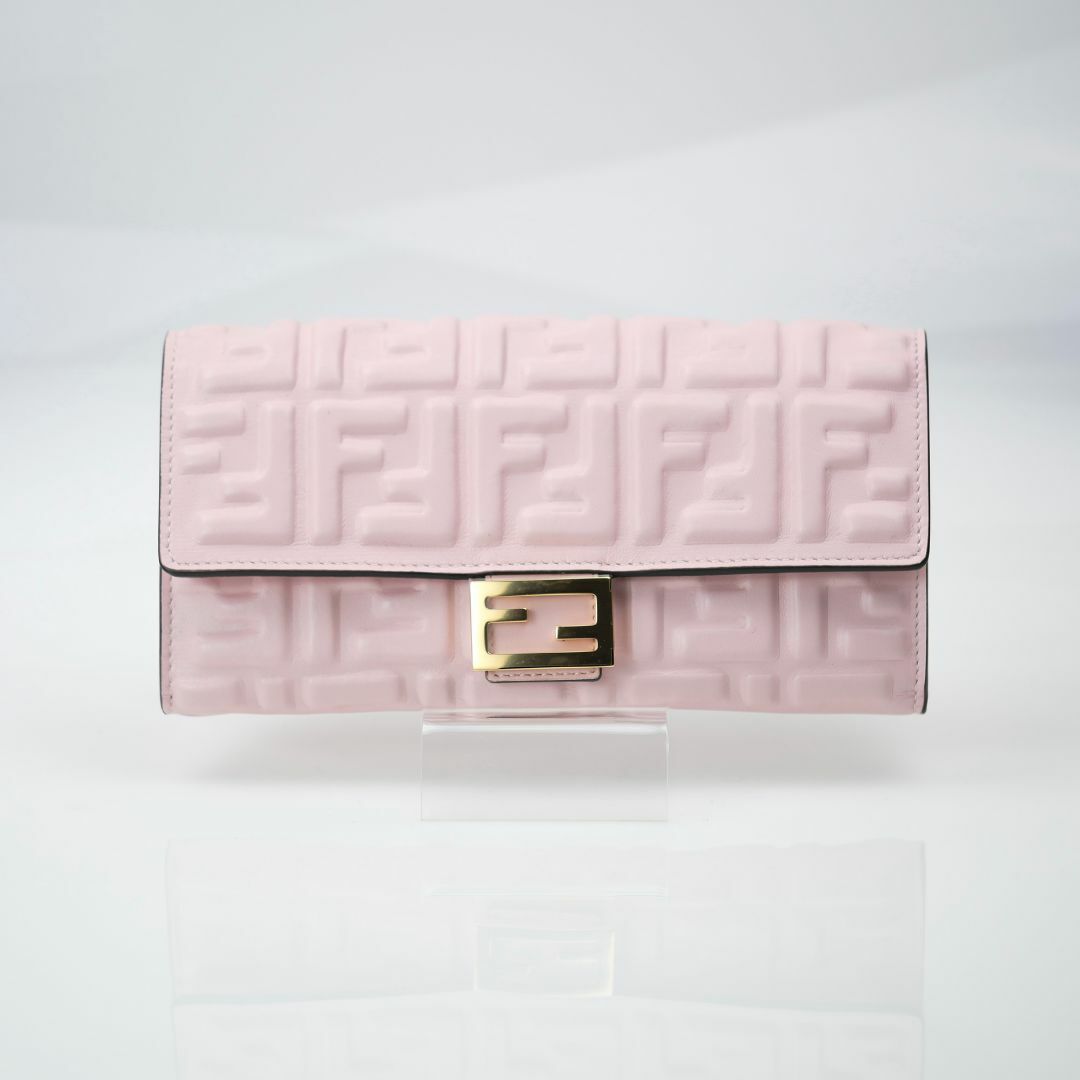 FENDI(フェンディ)のフェンディ 長財布 フェンディグラフィ ピンクFFナッパレザー 8M0251 レディースのファッション小物(財布)の商品写真