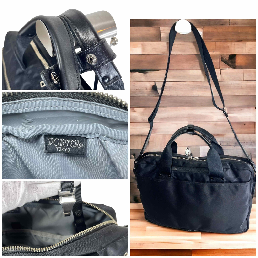 【極美品】PORTER リフト 2WAY ブリーフケース ビジネスバッグ  黒