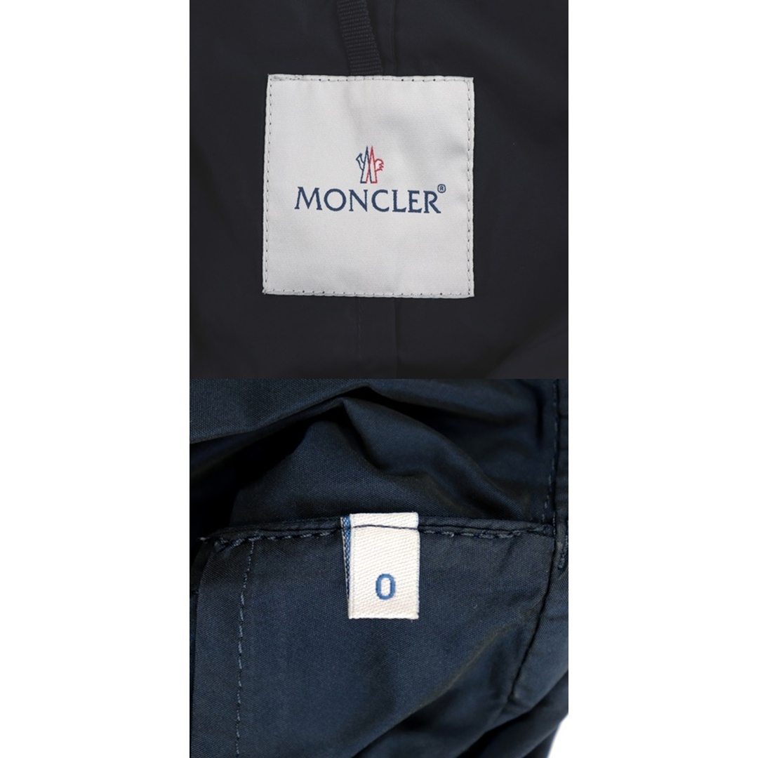 美品 モンクレール MAGNOLIA スプリング トレンチコート レディース ネイビー 紺 0 MONCLER