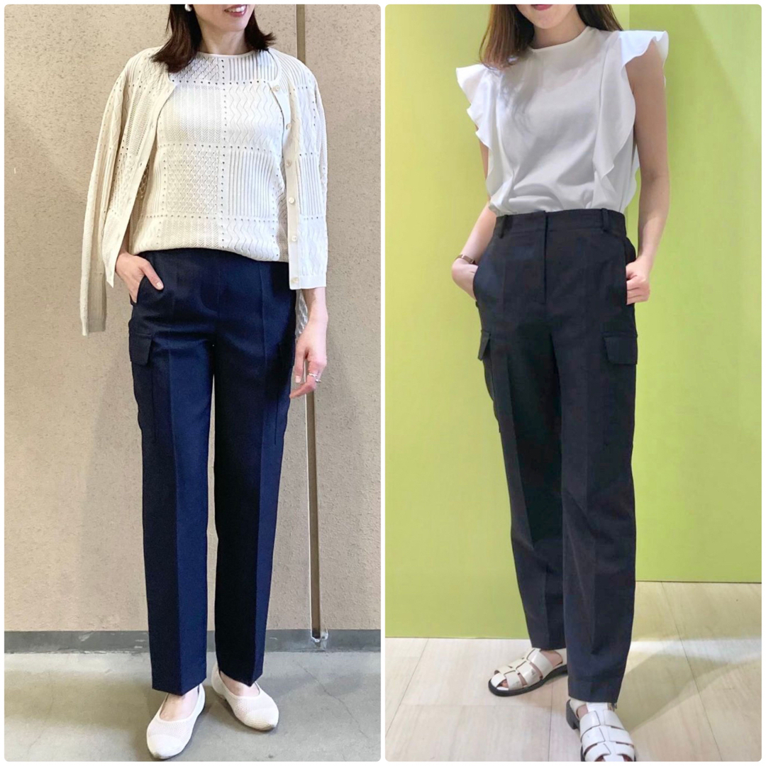 Theory luxe - theory luxe 綺麗めカーゴパンツ ワークパンツ 紺 Theory luxe - theory luxe 綺麗めカーゴパンツ ワークパンツ 紺