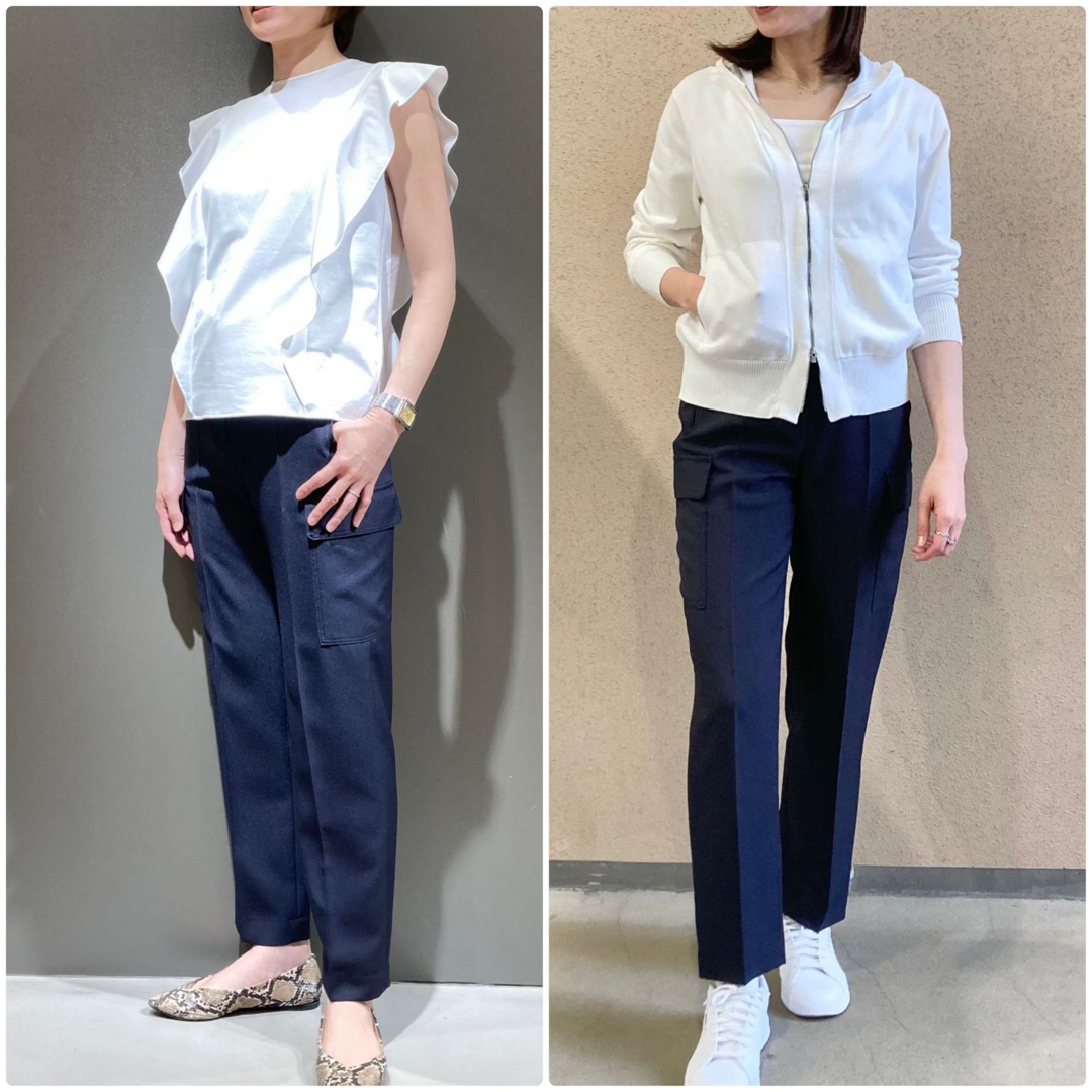 Theory luxe - theory luxe 綺麗めカーゴパンツ ワークパンツ 紺 Theory luxe - theory luxe 綺麗めカーゴパンツ ワークパンツ 紺