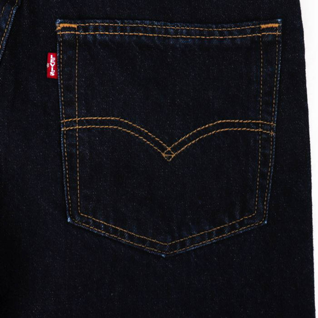 リーバイス PREMIUM ワイドパンツ デニムパンツ ジーンズ ボトムス コットン100％ レディース 27サイズ ネイビー Levi's 3