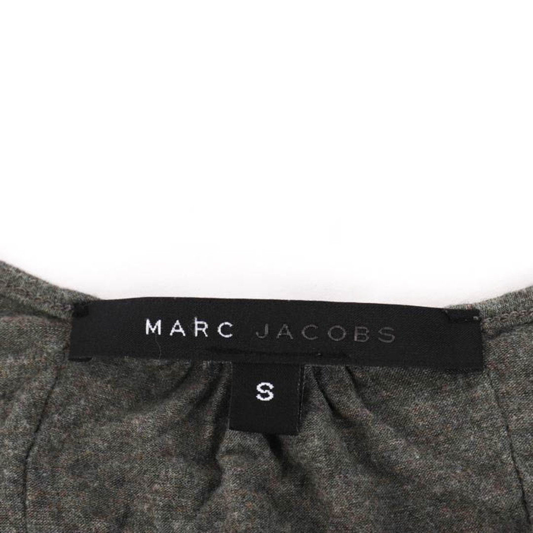 マークジェイコブス ロングワンピース 半袖 クルーネック フレア ストレッチ レディース Sサイズ グレー MARC JACOBS