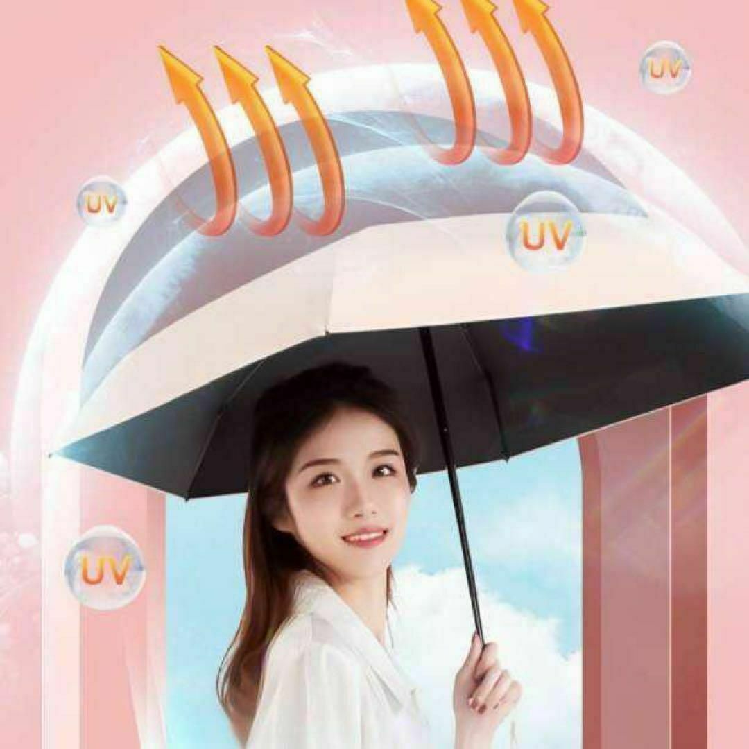 コンパクト　折りたたみ傘 ホワイト 晴雨兼用 UVカット 日傘 雨傘 軽量　白 レディースのファッション小物(傘)の商品写真