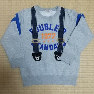 ダブルビー(DOUBLE.B)のダブルＢ サスペンダー トレーナー ミキハウス だまし絵 長袖(Tシャツ/カットソー)