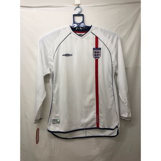 アンブロ(UMBRO)のアンブロ2002 イングランド代表　ホーム　長袖ユニフォーム　M(ウェア)