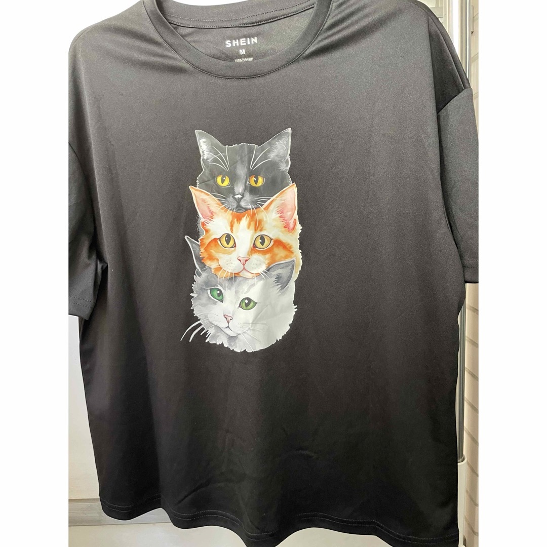 SHEIN 猫柄Tシャツ５種Mサイズ レディースのトップス(Tシャツ(半袖/袖なし))の商品写真