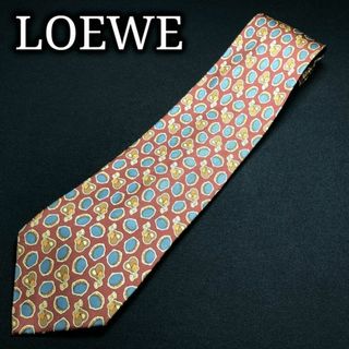 ロエベ(LOEWE)のロエベ 小紋 ブラウン ネクタイ A107-P23(ネクタイ)