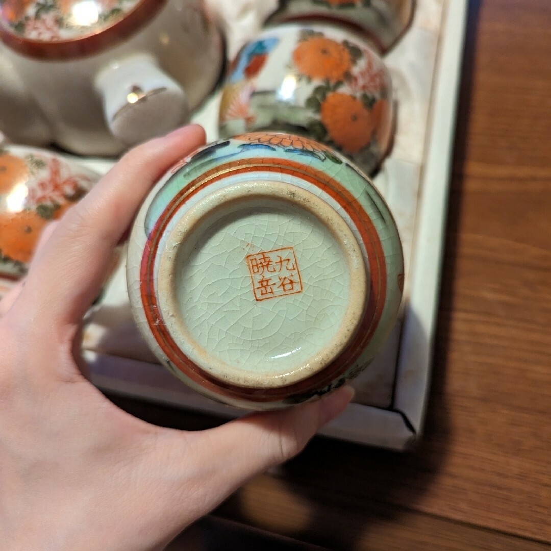 九谷焼 茶器セット 急須 湯呑10客の通販 by ぷち|ラクマ 九谷焼 茶器セット 急須 湯呑10客の通販 by ぷち|ラクマ