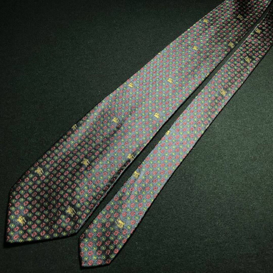 BURBERRY(バーバリー)のバーバリー ロゴフラワー ネイビー ネクタイ A107-P25 メンズのファッション小物(ネクタイ)の商品写真