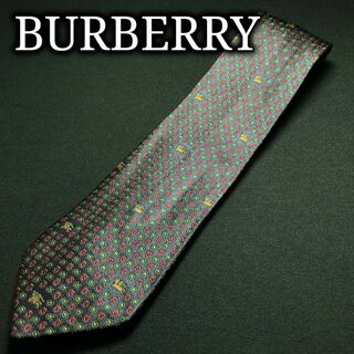 バーバリー(BURBERRY)のバーバリー ロゴフラワー ネイビー ネクタイ A107-P25(ネクタイ)