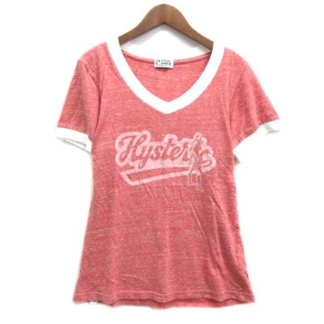 HYSTERIC GLAMOUR - ヒステリックグラマー リンガー Vネック Tシャツ