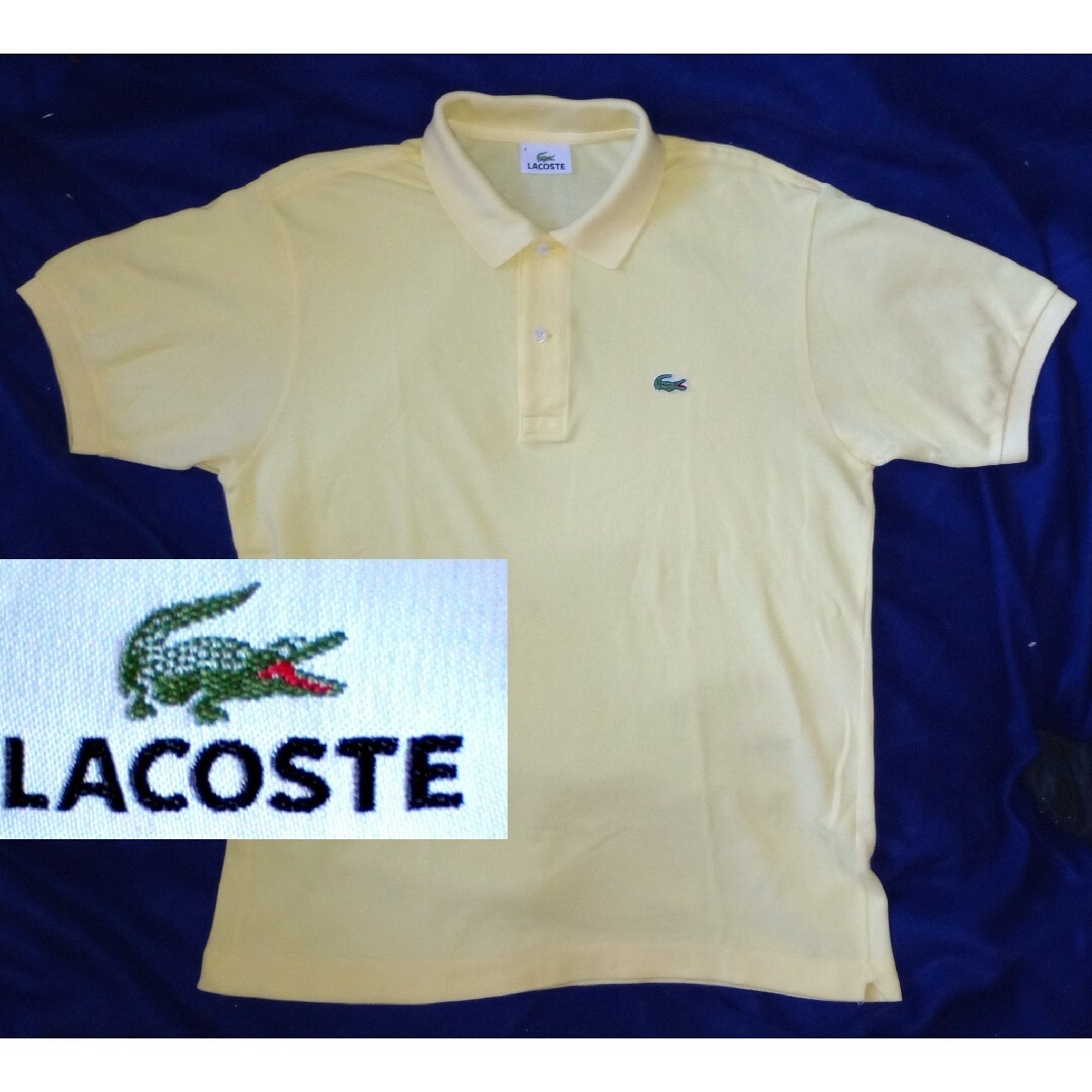 LACOSTE ポロシャツ レモンイエロー メンズのトップス(ポロシャツ)の商品写真